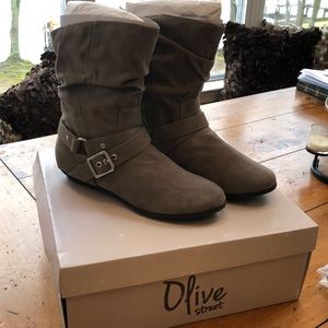 Olive street fx suede boots